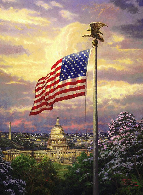 Thomas Kinkade The Light of Freedom